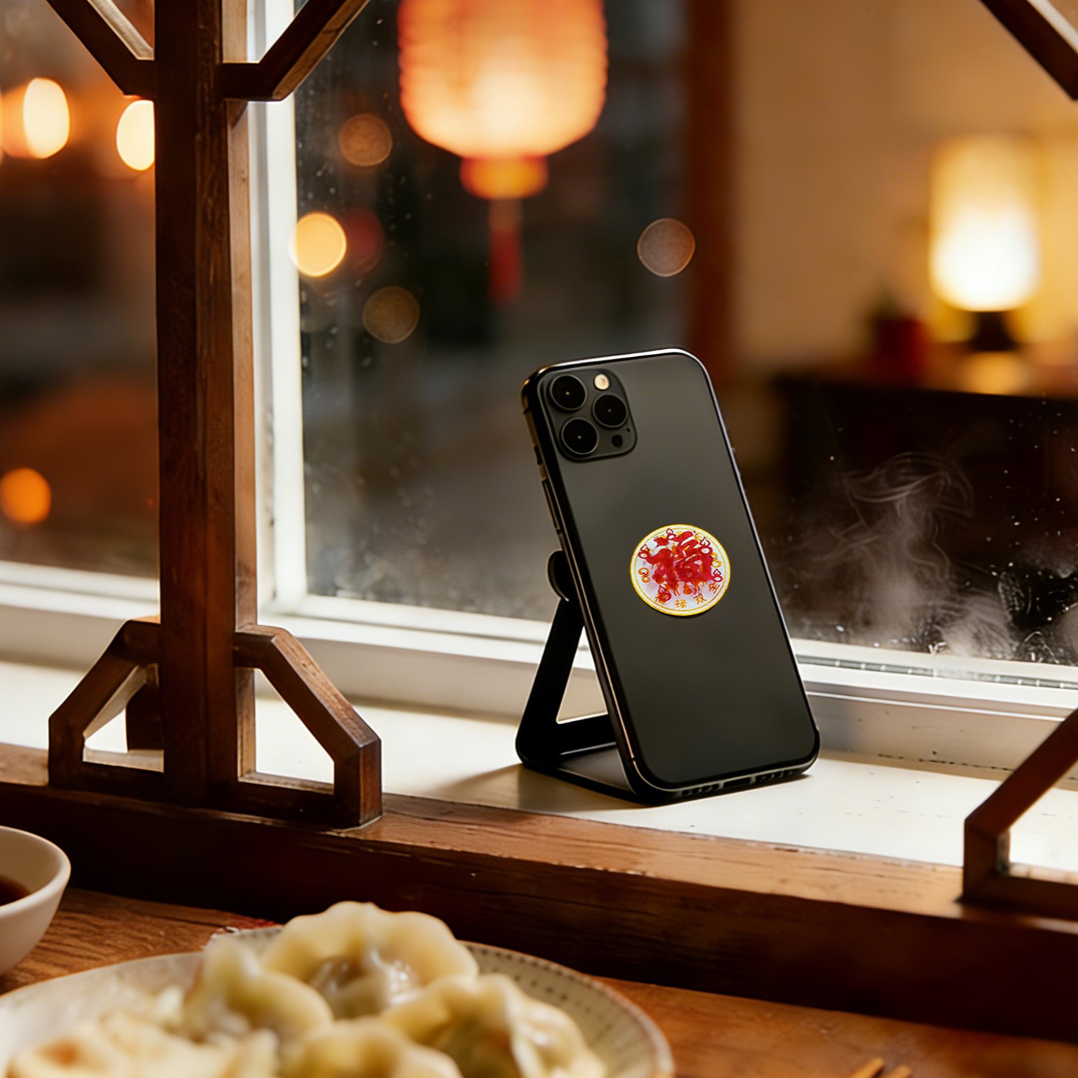 “福發”立体悬浮手机贴